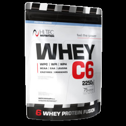 HiTec Nutrition Whey C-6 2,25kg - čokoláda, kokos