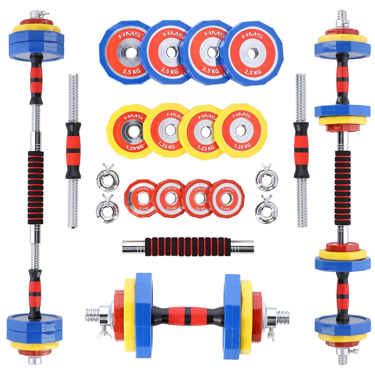 HMS Činkový set v kufru SKC20 2x10 kg
