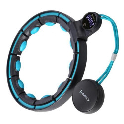 HMS Masážní hula hoop černá / tyrkysová HHM17