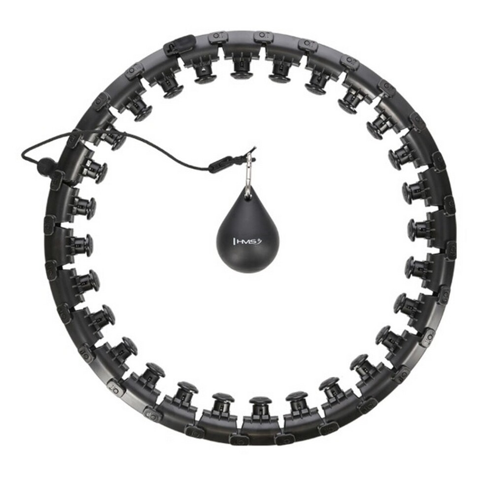 HMS Masážní hula hoop se závažím HHW12  plus size černá