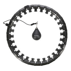 HMS Masážní hula hoop se závažím HHW12  plus size černá