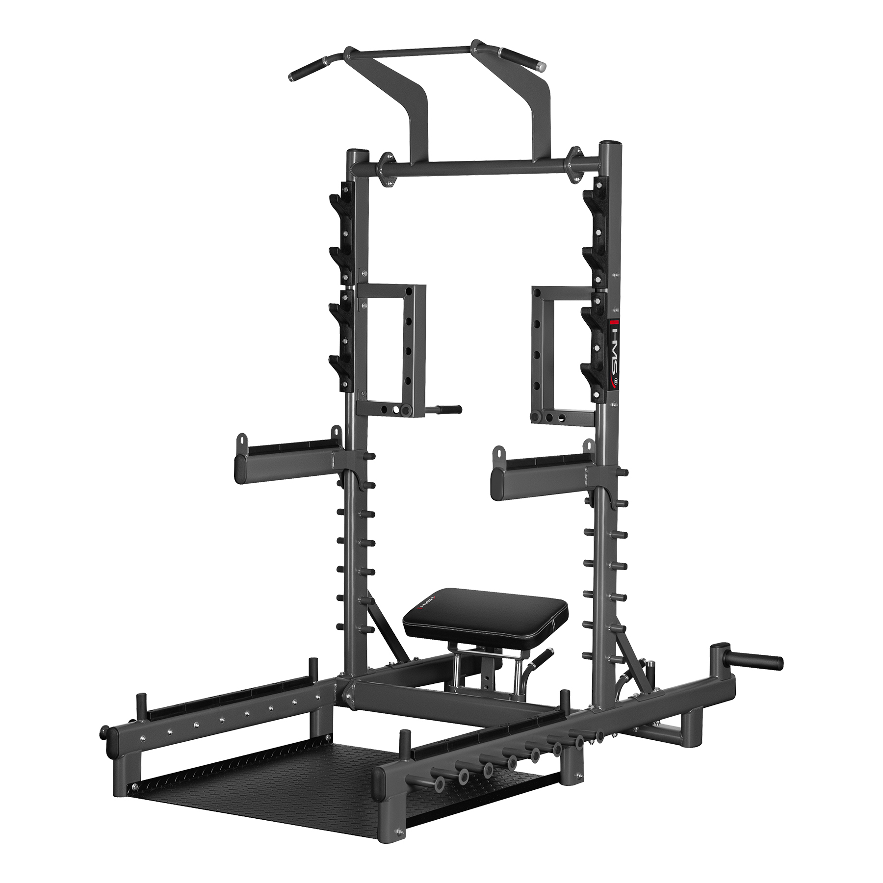 HMS Multifunkční stojan s platformou pro zvedání činek a Hip Thrust SMP01