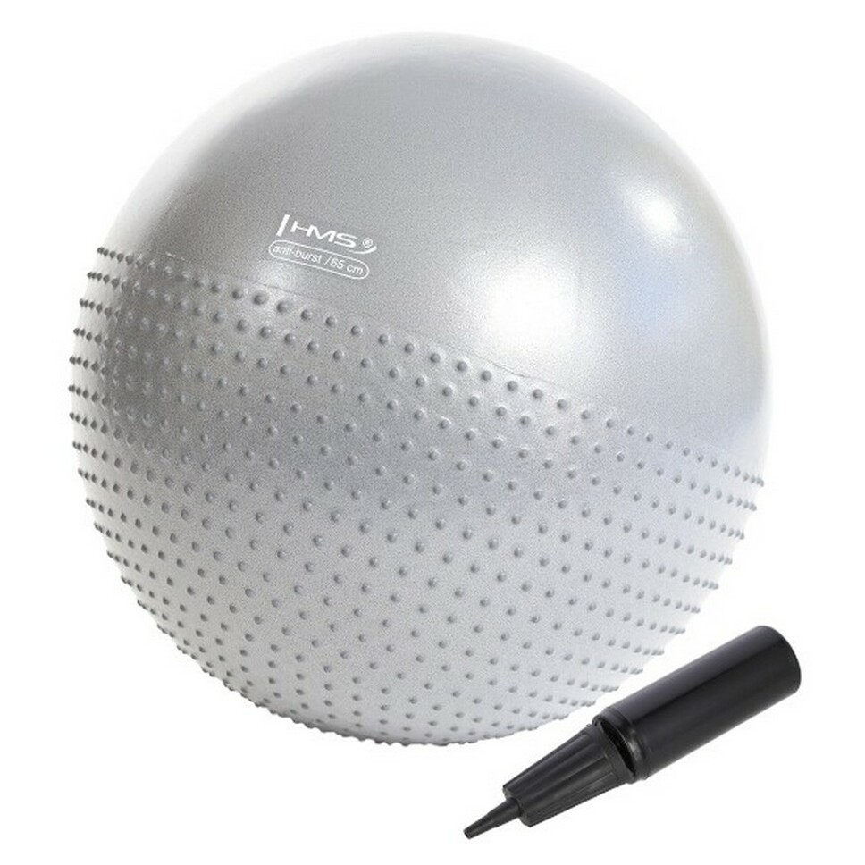 HMS YB03 gymnastický míč  65 cm světle šedý