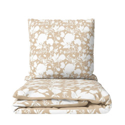 HOME ELEMENTS Povlečení mikroflanel Béžové růže