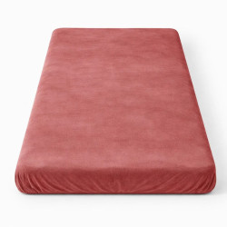 HOME ELEMENTS Prostěradlo mikroflanel červené 90 x 200 cm