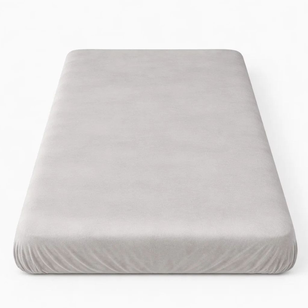 HOME ELEMENTS Prostěradlo mikroflanel šedé 90 x 200 cm