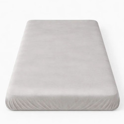 HOME ELEMENTS Prostěradlo mikroflanel šedé 90 x 200 cm