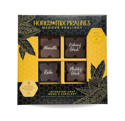 HoneyMix Medové pralinky plněné medem a ořechy 4x12 g