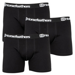 Horsefeathers 3PACK pánské boxerky černé (AM067A) M