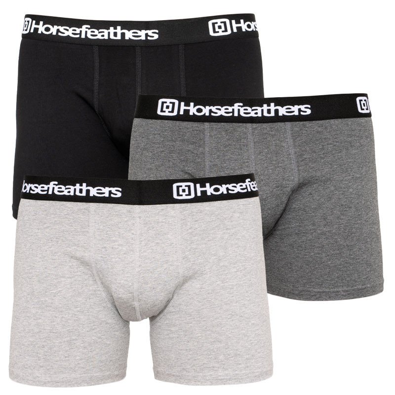 Horsefeathers 3PACK pánské boxerky vícebarevné (AM067D) XL