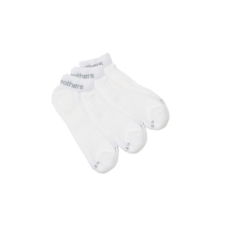 Horsefeathers 3PACK ponožky rapid bílé L