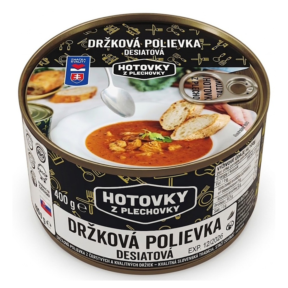 HOTOVKY Z PLECHOVKY Dršťková polévka svačinová 4 porce