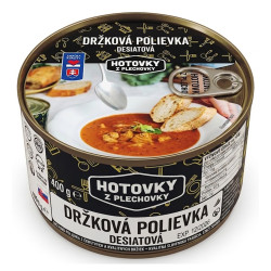 HOTOVKY Z PLECHOVKY Dršťková polévka svačinová 4 porce