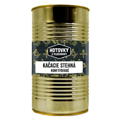 HOTOVKY Z PLECHOVKY Konfitovaná kachní stehna 4 porce