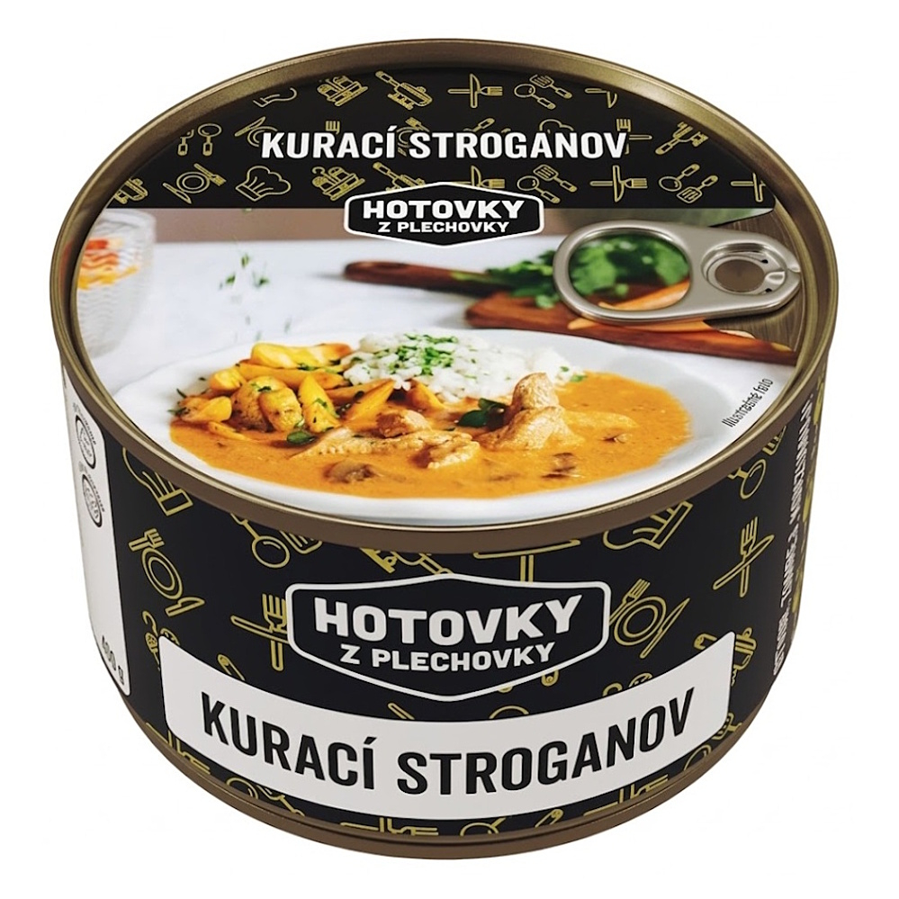 HOTOVKY Z PLECHOVKY Kuřecí stroganov 3 porce