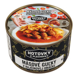 HOTOVKY Z PLECHOVKY Masové koule v rajské omáčce 3 porce