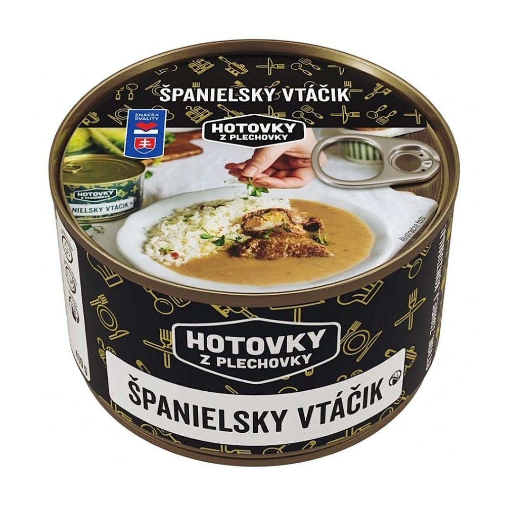 HOTOVKY Z PLECHOVKY Španělský ptáček 3 porce