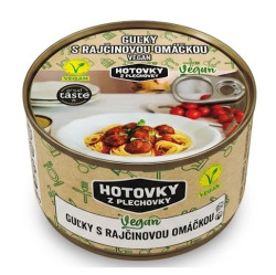 HOTOVKY Z PLECHOVKY Vegan kuličky v rajčatové omáčce 3 porce