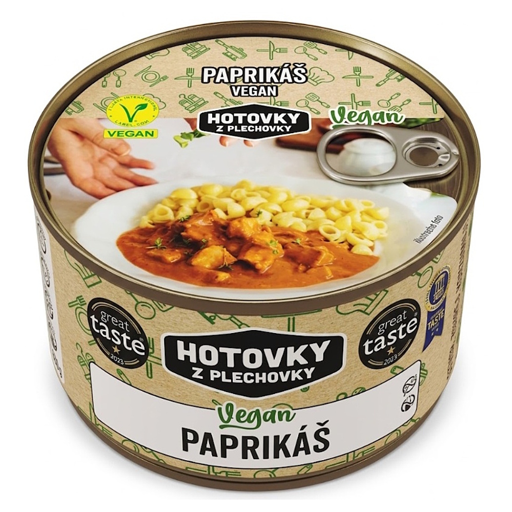 HOTOVKY Z PLECHOVKY Vegan paprikáš 3 porce