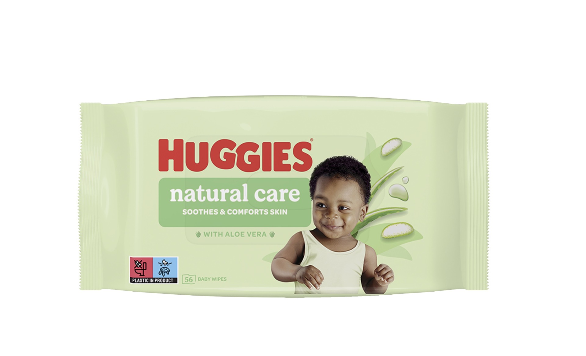 Huggies Natural Care vlhčené ubrousky 56 ks