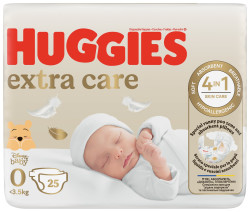 HUGGIES® Extra Care velikost 0, 25 ks