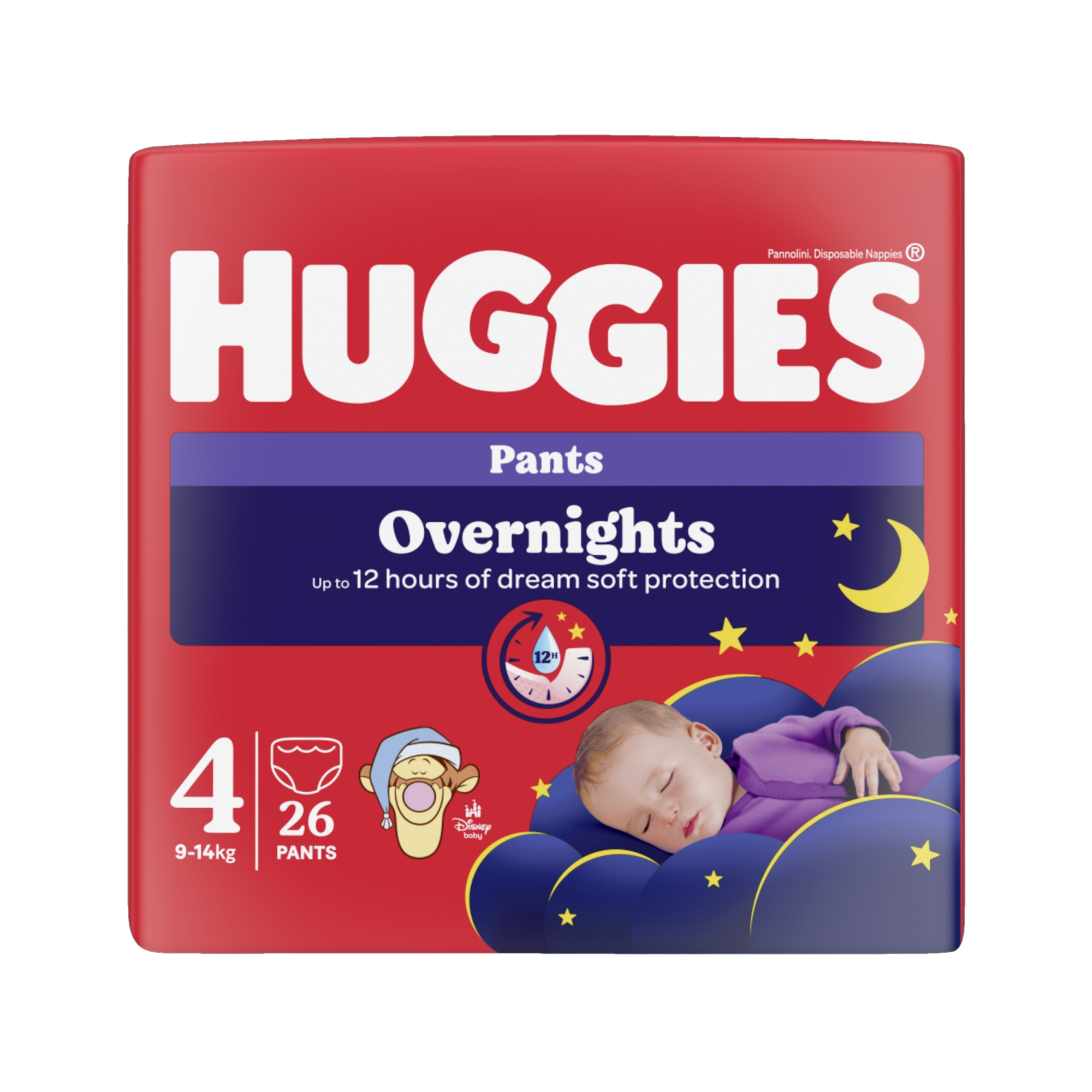 HUGGIES® Overnights Pants 4, 26 ks