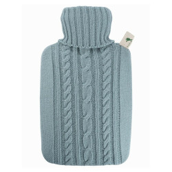 HUGO FROSCH Classic termofor s pleteným obalem pastelově modrý 1,8 l