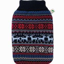 HUGO FROSCH Eco classic comfort termofor s pleteným obalem norský motiv 2,0 l