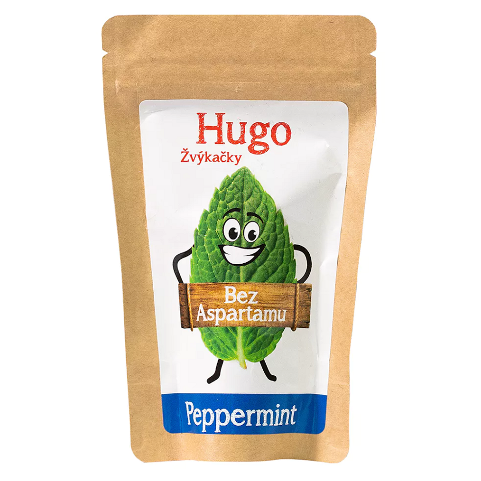 HUGO Žvýkačky peppermint 9 g