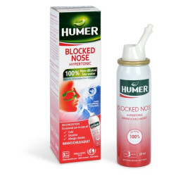 HUMER Ucpaný nos 100% mořská voda 50 ml