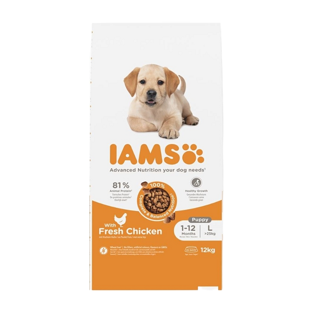 IAMS Dog Puppy Large Chicken granule pro psy, Hmotnost balení (g): 3 kg