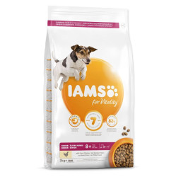 IAMS Dog Senior Small & Medium Chicken granule pro psy, Hmotnost balení (g): 3 kg