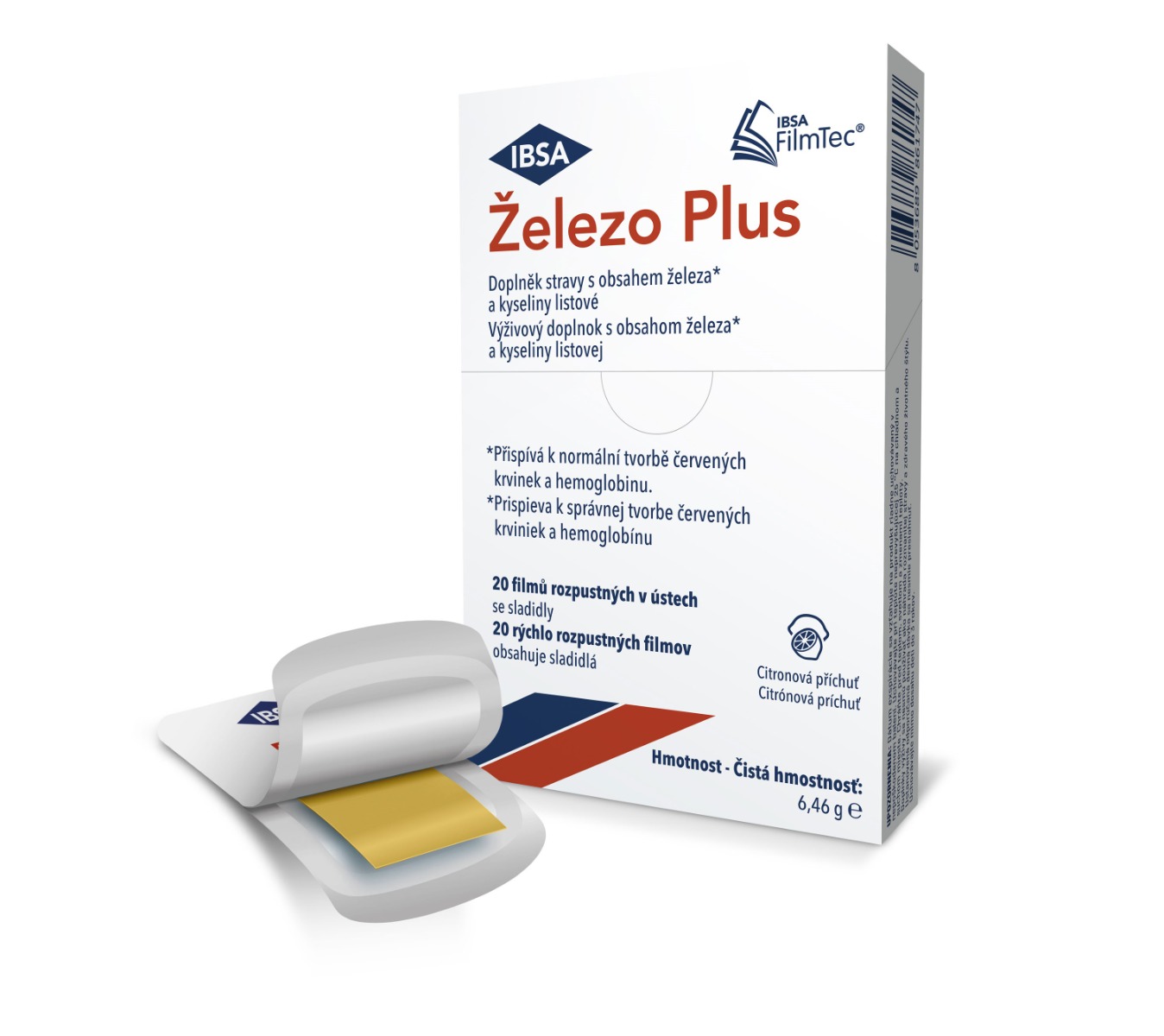 IBSA Železo Plus filmy rozpustné v ústech 20 ks