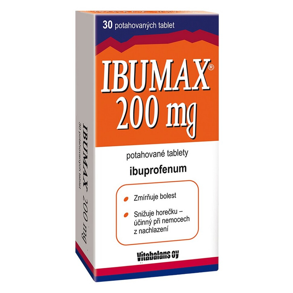 IBUMAX 200 mg 30 potahovaných tablet I