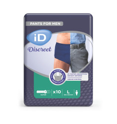 iD Discreet Pants for men Large Super 10 ks modré