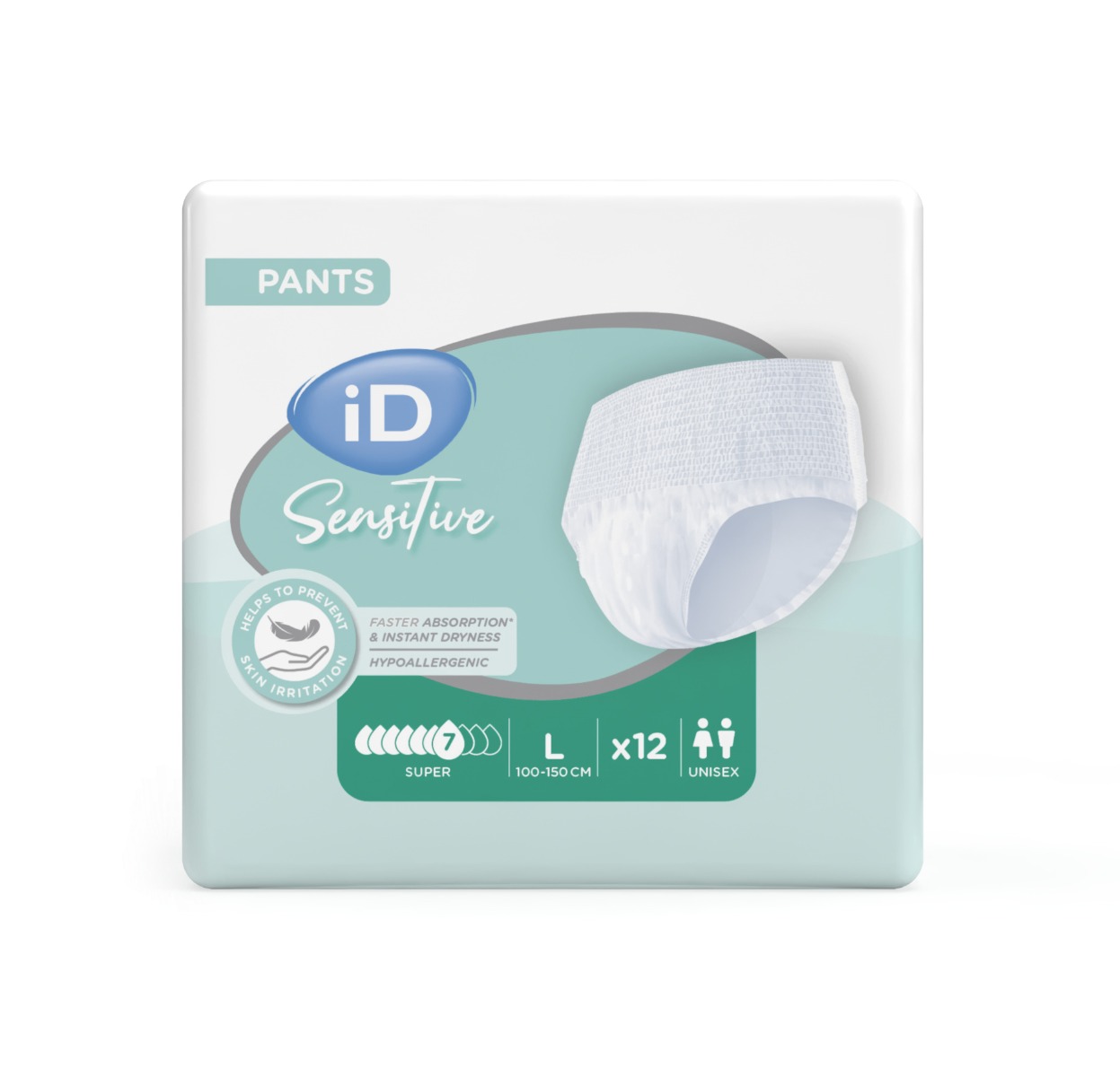 iD Pants Sensitive Large Super 12 ks