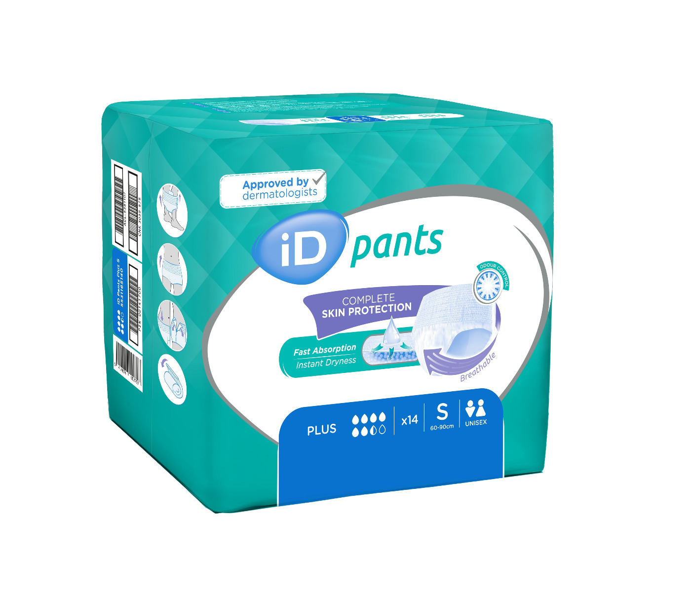 iD Pants Small Plus plenkové kalhotky navlékací 14 ks