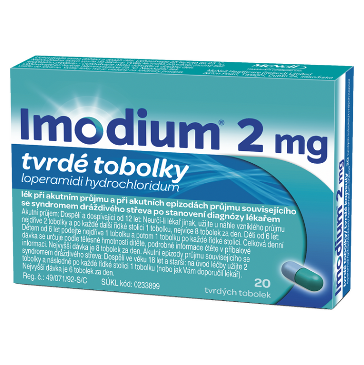 IMODIUM® 2 mg tvrdé tobolky 20 kusů