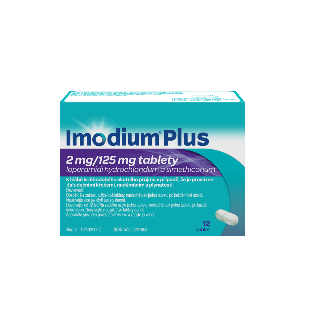 Imodium Plus 2 mg/125 mg 12 tablet