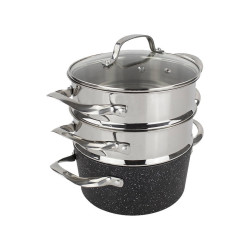 Imperial International LTD Eaziglide Neverstick2 set nádobí pro vaření v páře (1039)