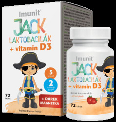 IMUNIT JACK LAKTOBACILÁK +vitamín D3 72 tablet