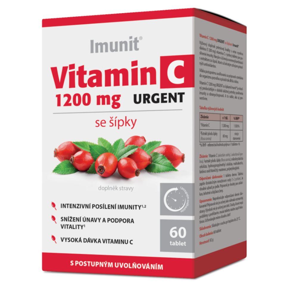 IMUNIT Vitamin C 1200 mg urgent se šípky 60 tablet