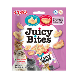 Inaba Juicy Bites cat snack krevety a mořské plody 3x11,3 g