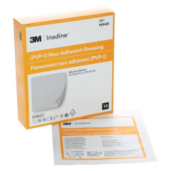 INADINE Neadherentní krytí s povidion jodem 9,5 x 9,5 cm 10 kusů