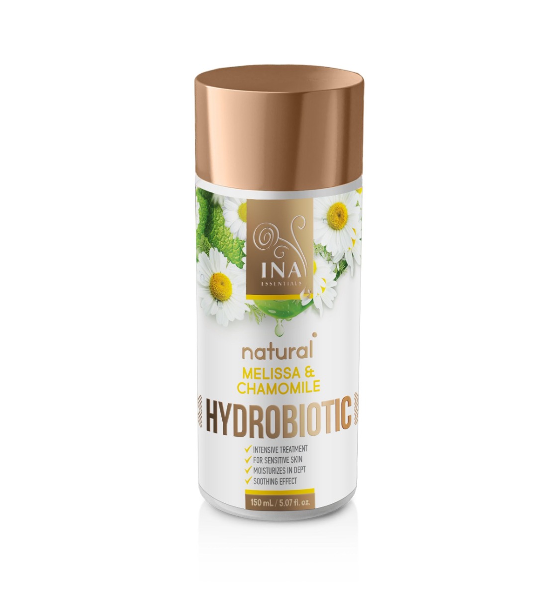 InaEssentials Hydrobiotic Zklidňující péče Heřmánek & Meduňka 150 ml