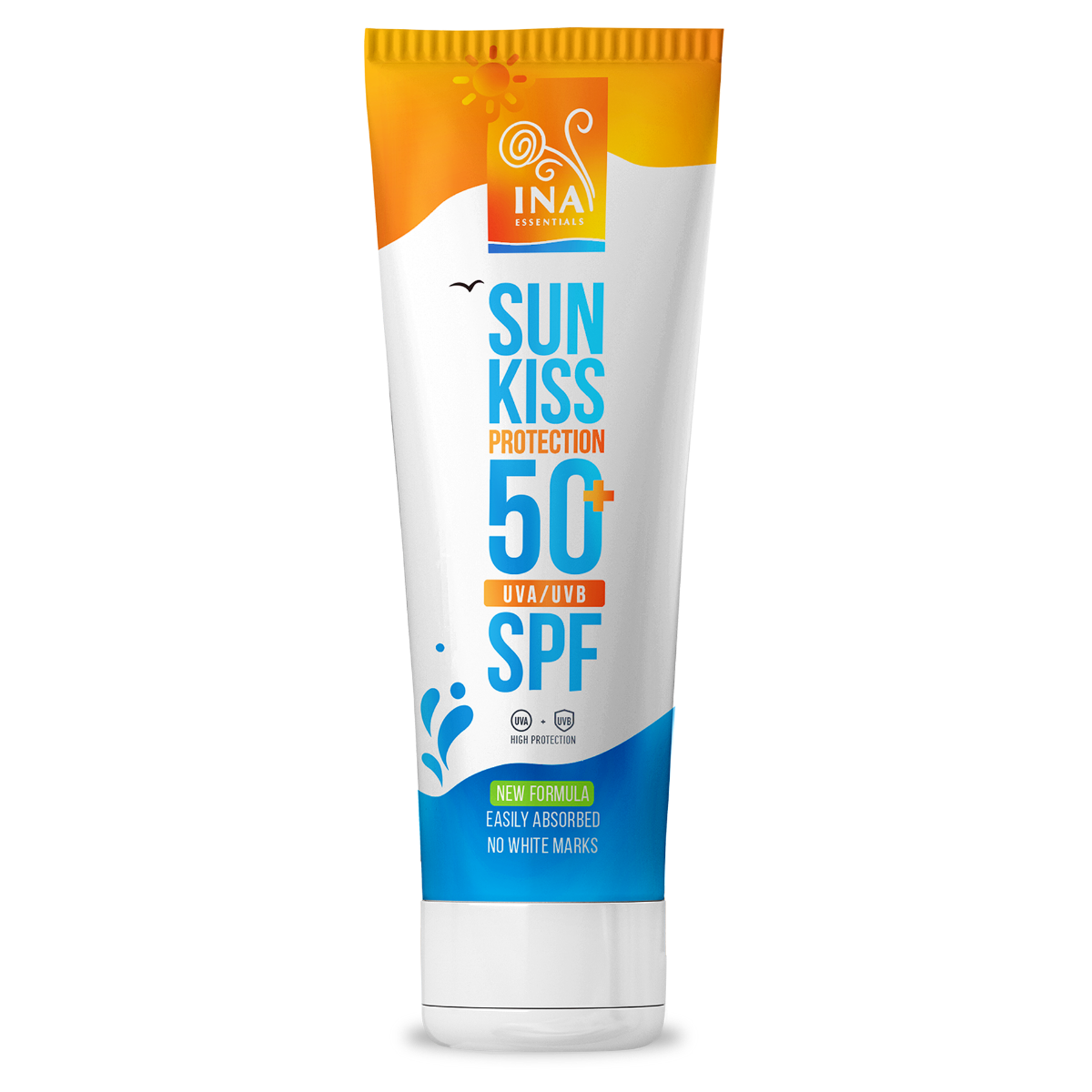 InaEssentials Přírodní opalovací krém na obličej a tělo SPF 50+ 100 ml