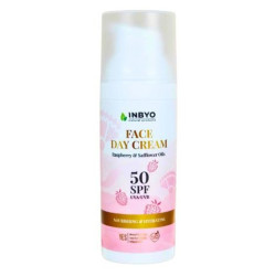 INBYO Denní pleťový krém SPF50 s malinovým a světlicovým olejem 50 ml