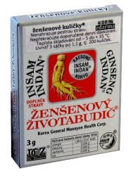 INSAM INDAN Ženšenový životabudič K.K. Insam 3 g 200 ks