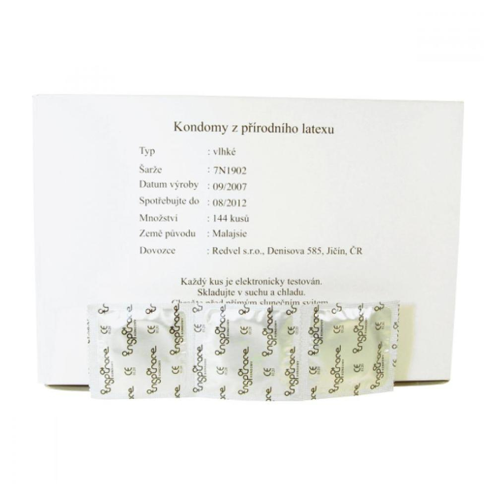 INSPIRACE Kondomy vlhké ve fólii volně balené 144 kusů