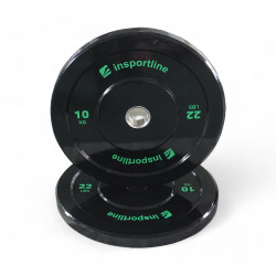 inSPORTline Gumový kotouč  Bumper Plate Lite 10 kg 50 mm